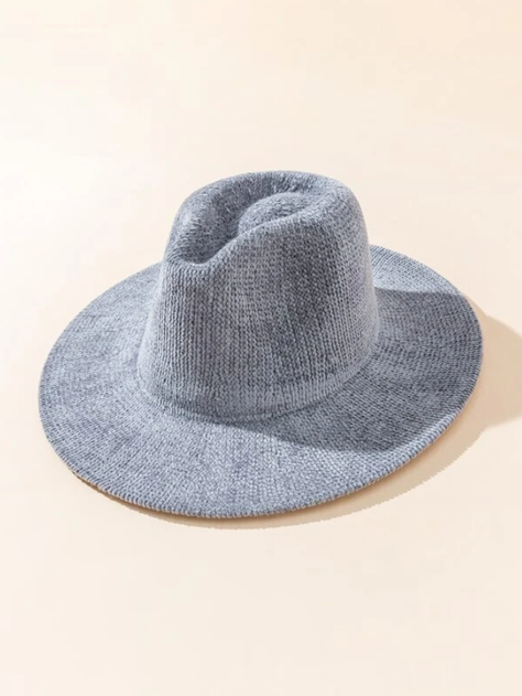 Sombrero de Ala Ancha en Gris-1