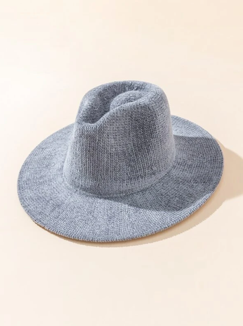 Sombrero de Ala Ancha en Gris-2