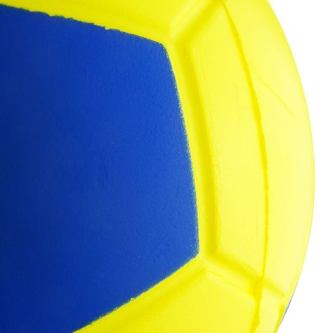 BALON ESPONJA PU. FUTBOL 8"  AMARILLO/AZUL-3