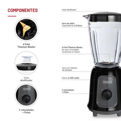 Licuadora 1,5lts TH-330V-4