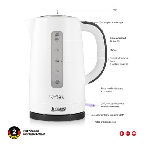 Hervidor Family & Friends TH-4351 de 3,0 lts-5