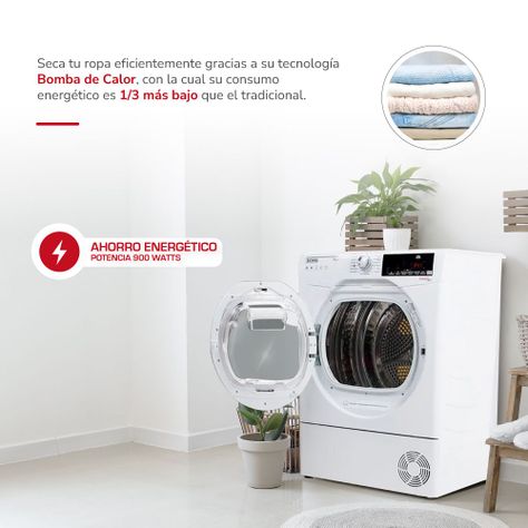 Secadora Eléctrica 11 Kg por Condensación con Bomba Calor-2
