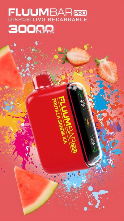 Vaper Fluumbar Pro 30.000 Puff - Vaporizador Frutilla Sandía ICE-1