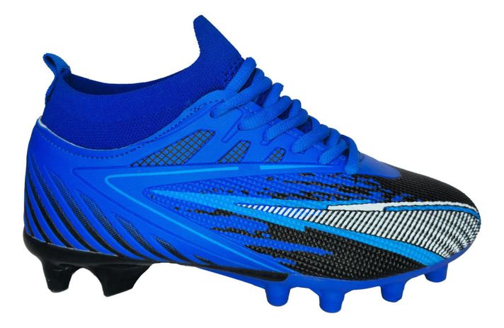 Botas De Fútbol Con Tacos Azul Rendimiento Superior 7642-0