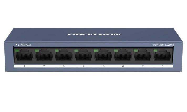 Switch 8 Puertos Fast Ethernet 10/100m Hikvision-0