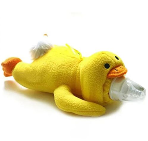 Peluche Funda Para Mamadera Anti Quemaduras Modelo Pato-0