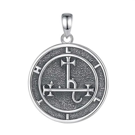 Colgante sigilo de lilith en plata fina 950-0