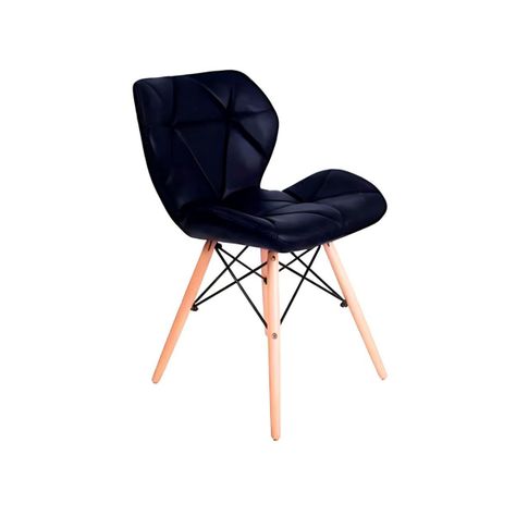 Pack 4 Sillas Eames Aviador Mariposa Comedor- Negra-0