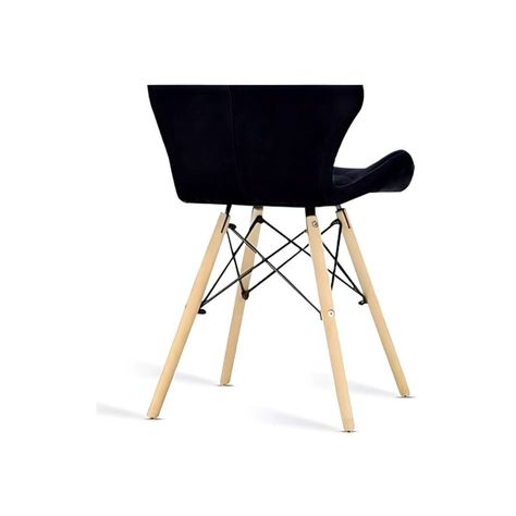 Pack 4 Sillas Eames Aviador Mariposa Comedor- Negra-1