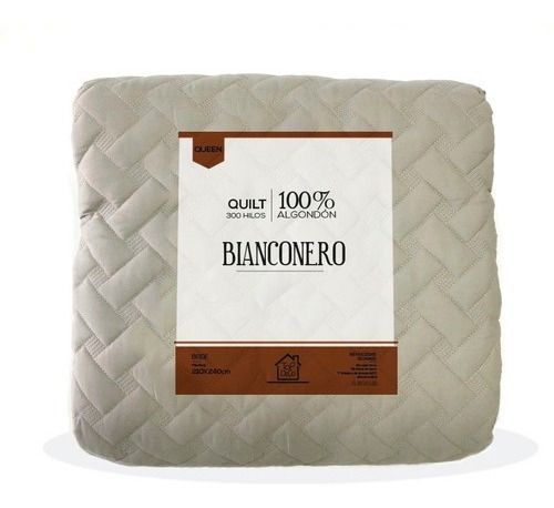 Quilt Blanco 2 Plazas 100% Algodon-0