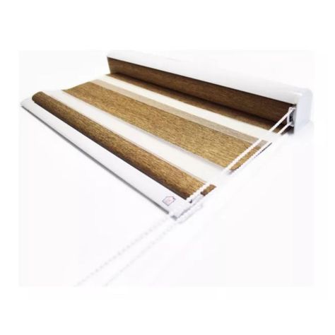 Cortina Roller Zebra  90x240cm - Café-0