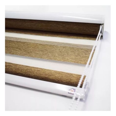 Cortina Roller Zebra  90x240cm - Café-2