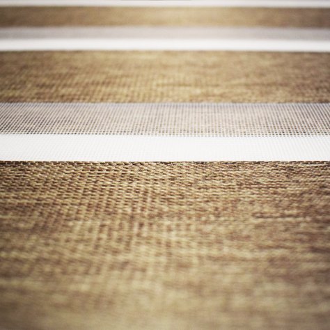 Cortina Roller Zebra Blackout 150x240cm - Café-2