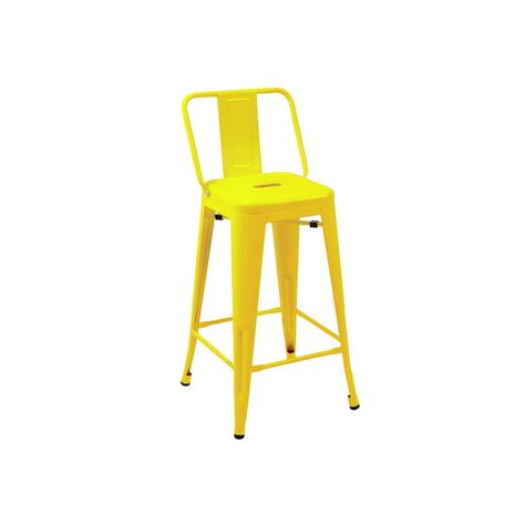 Pack 4 Pisos Taburetes Tolix 66 Cm- Amarillo-1