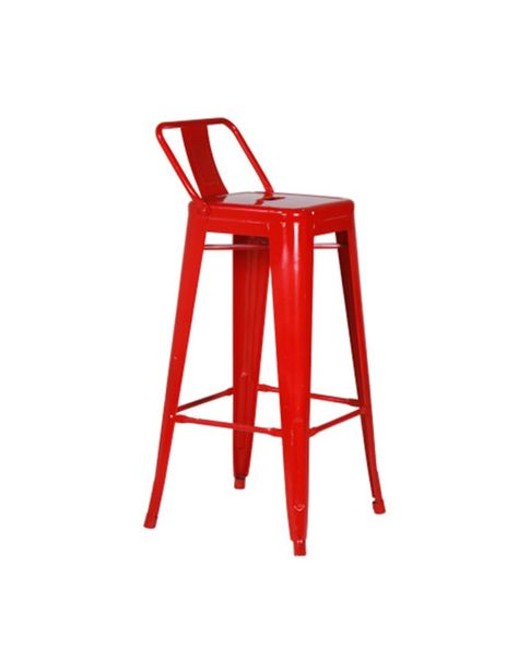 Pack 4 Pisos Taburetes Tolix 66 Cm- Rojo-1