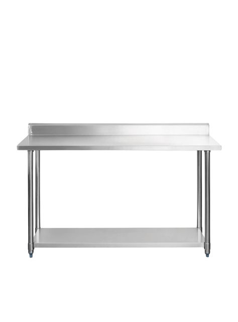 Mesón Mural De Acero Inox 120cm Negocio BOZZO-1