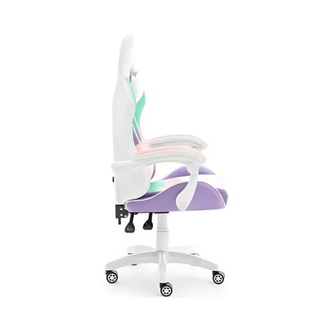 Silla Gamer Profesional  Y Base De Aluminio Corazón Colores-1