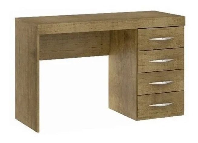 Escritorio 4 Cajones Cafe Mdf , Dormitorio, Mueble-0