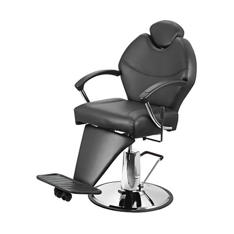 Silla Barberia, Salon Peluqueria Profesional Clasica Negra-0