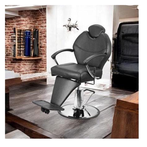Silla Barberia, Salon Peluqueria Profesional Clasica Negra-1