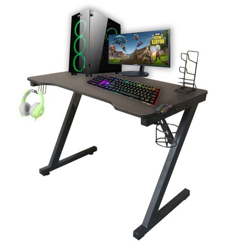 Escritorio Gamer Profesional Modelo Z - Negro-1