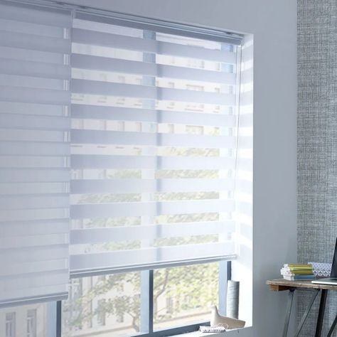Cortina Roller Zebra 60x240cm - Blanco-2