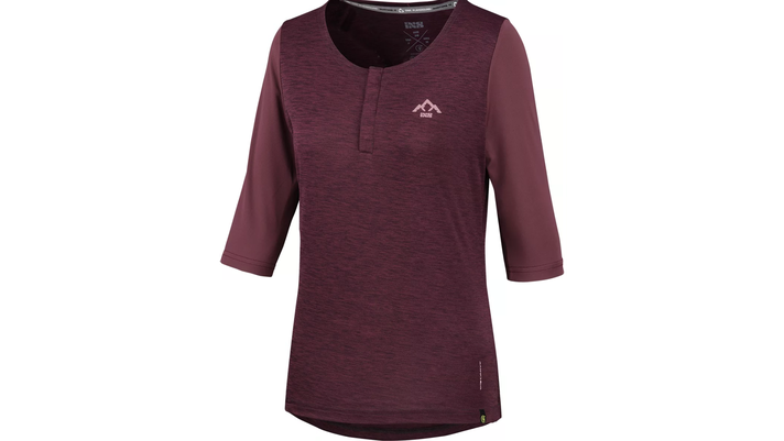 Polera Mujer Carve X Henley Raisin 40 IXS-0