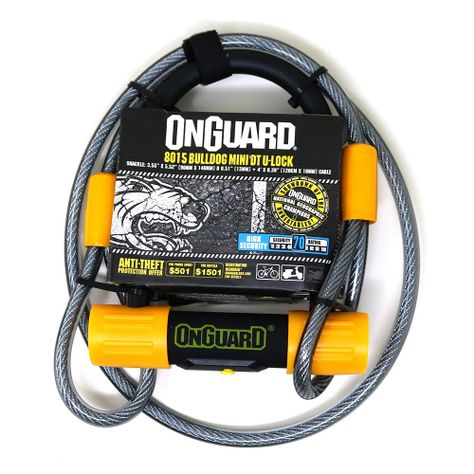 Candado OnGuard Llave U-Lock Bulldog Mini DT 90X140mm-1