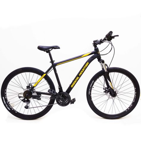 Bicicleta Radical Mountain 27.5 Edge Negra Naranja-0