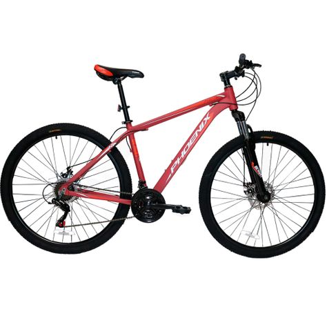 Bicicleta Phoenix MTB Aro 29" 21 Velocidades Freno Disco Rojo-0