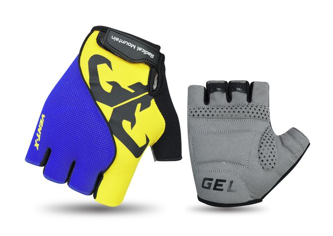Guantes Radical Mountain Corto 1454 Amarillo/Azul M-0