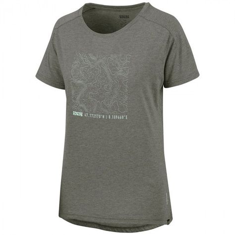 Polera Mujer Flow Tech Contour Graphite 38 IXS-0