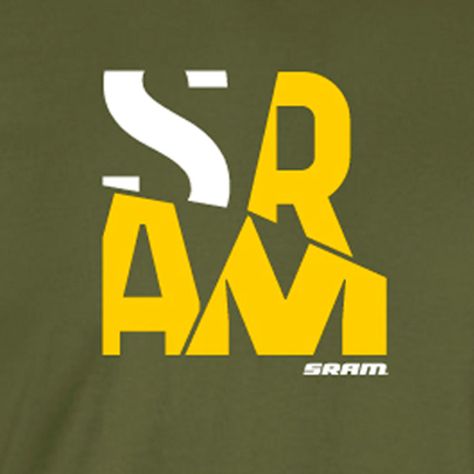 Polera SRAM Manga Corta Fragments Verde-2