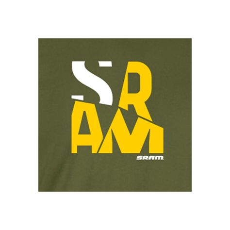 Polera SRAM Manga Corta Fragments Verde-5
