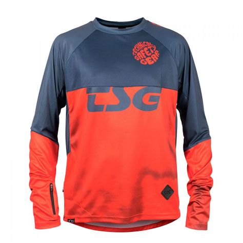 Jersey TSG Manga Larga SP6 Rojo Azul-0