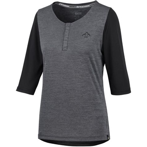 Polera Mujer Carve X Henley Graphite 38 IXS-0