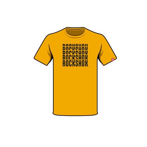 Polera RockShox Manga Corta R2209 Amarillo-0