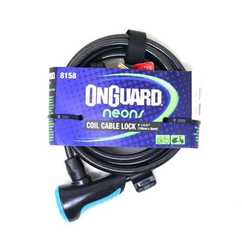 Candado OnGuard Llave Espiral NS Coil 180cmX8mm-1