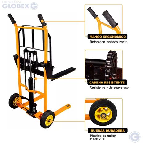 Yegua O Apilador Hidráulico Manual 200 Kg, Elevación 90 Cms-3