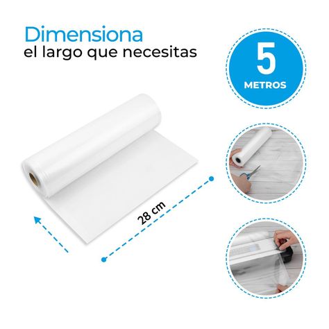2 Rollos Vacio 28cm X 5mts compatible con Freshpack Oster y otras-1