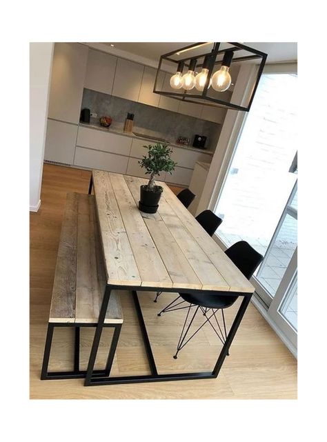 Mesa de Comedor Industrial Ancud 240 x 90 cm-0