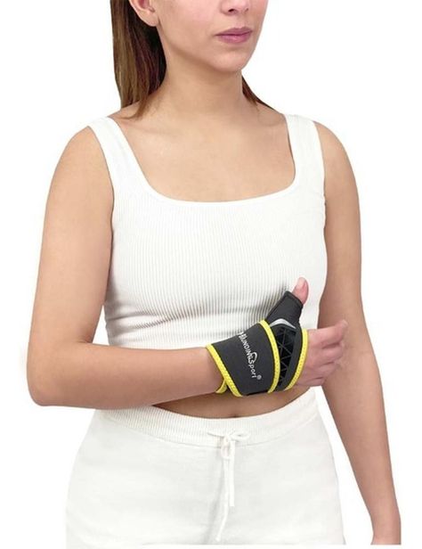 Muñequera Sport Con Dedo Pulgar Unidad Hm123n-1