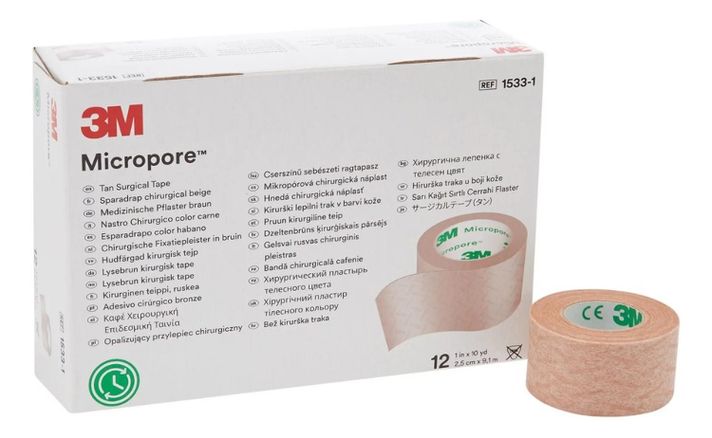 Micropore 3m Tela Adhesiva Color Piel 2.5cm X 9m (unidad)-1