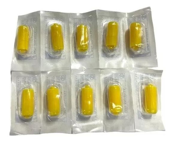 Tapa De Obturación Amarilla Caja 100unidades -electromedicin-0