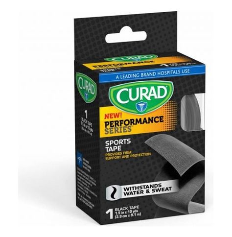 Tape Deportivo 3.8cmx9m Color Negro-1