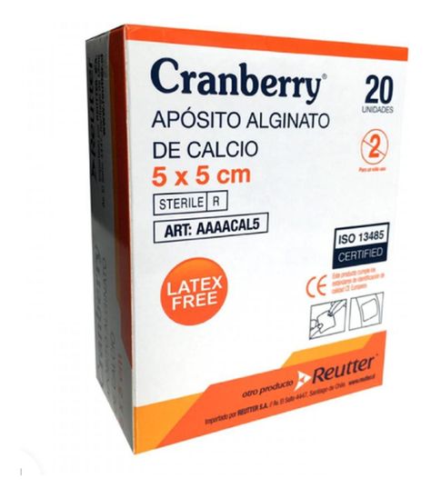 Apósito Alginato De Calcio 5x5 Caja De 20 Unidades-1