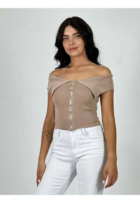 Polera Top Con Cierre-0