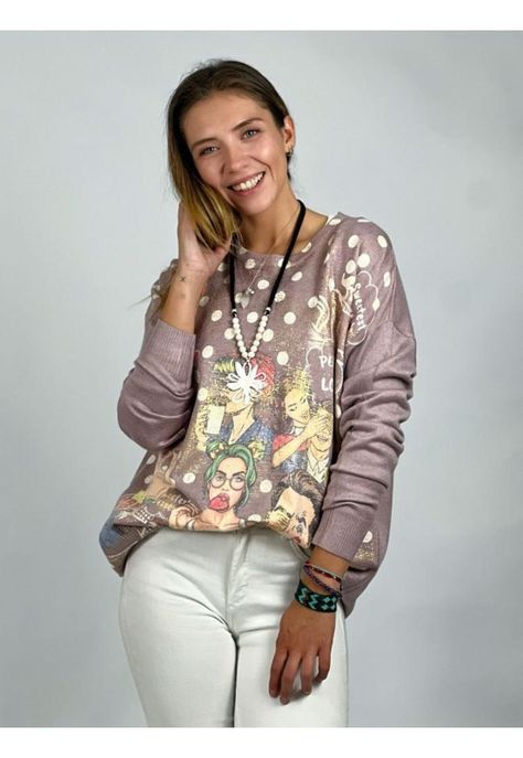 Sweater Spandex Comics Lunares-0