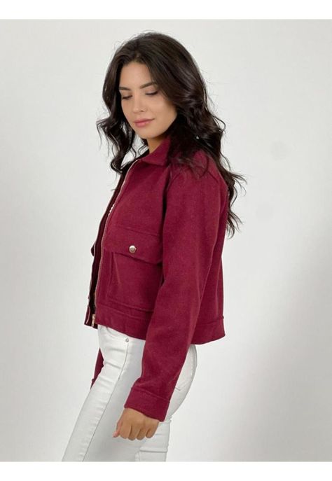 Chaqueta Paño Forrada Con Bolsillos-1