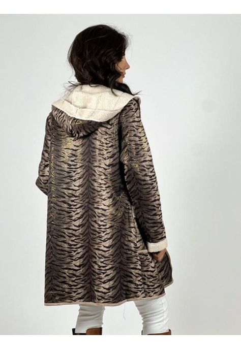 Chaqueta Gamuza con Chiporro Print Cebra-2